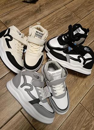 Кроссовки детские, унисекс, высокие, демисезонные, разных цветов