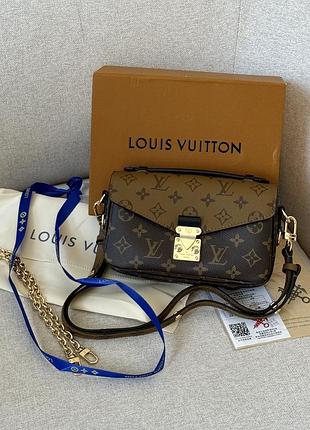 Шкіряна сумка пошет через плече в канві l