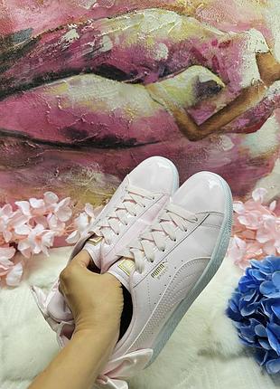 Лаковые розовые кеды р 40 оригинал puma