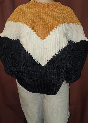 Свитер крупной вязки велюр primark р. xl