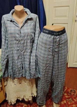 Пижама клетка 100%котон