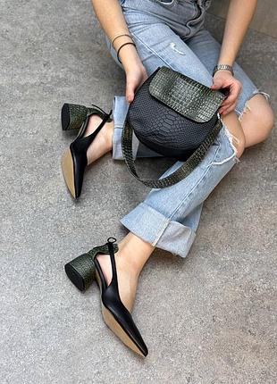 Ексклюзивні жіночі туфлі із натуральної шкіри jolie