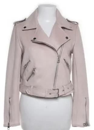 Базова пудрова куртка косуха zara