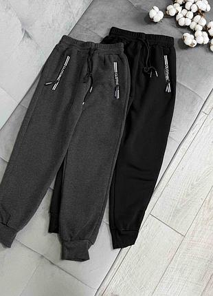 🐼 теплые спортивные штаны на флисе