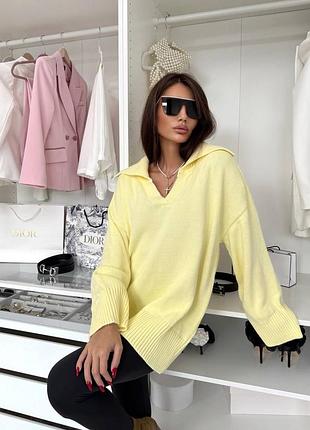 Женский стильный оверсайз джемпер