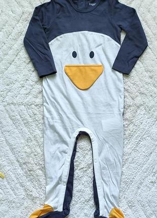 Новий чоловічок-пінгвін lupilu, 80 розмір (9-12міс). сток з біркою.