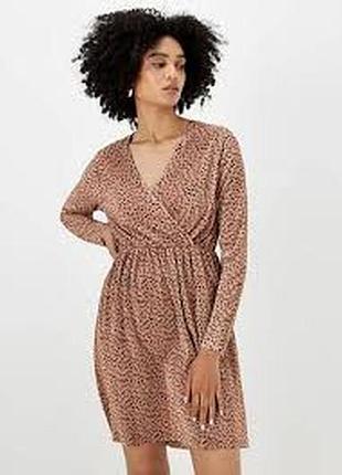 Женское нарядное платье, гофрированное платье в горох вечернее