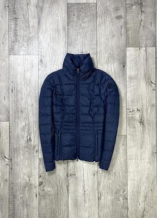 Tom tailor куртка микропуховик s размер женская стеганая синяя