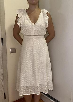 Сукня міді, біла