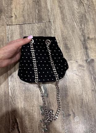 Сумочка menbur з стразами з цепкою