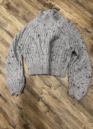 Серая кофта h&amp;m