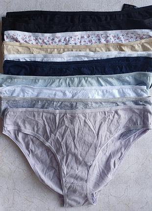 Набор трусиков хлопок 10шт xs
