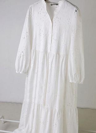 Неймовірна сукня міді zara із прошиви