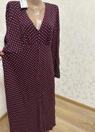 Шикарна сукня в горох великий розмір finery