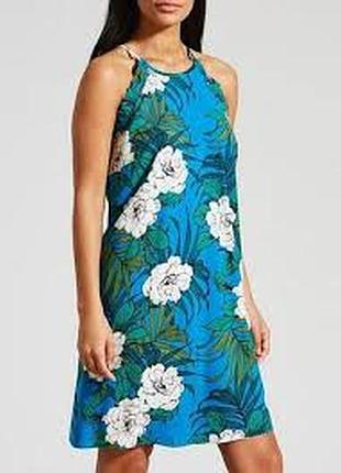 100% вискоза. натуральное женское платье, сарафан papaya, летнее вискозное яркое платье, штапель