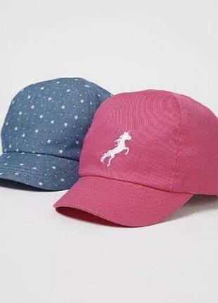 Легкие фирменные хлопковые бейсболки/кепочки george для девочек.