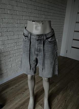 Шорти джинсові баггі бермуди h&m оригінал