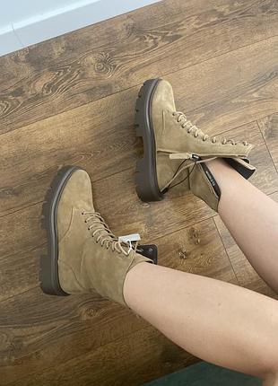 Чоботи замшеві черевики нові