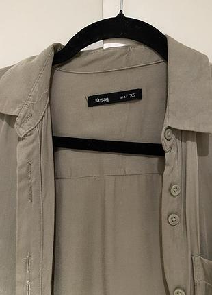 Сорочка в фісташковому кольорі