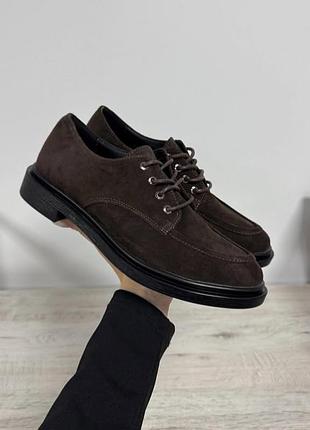 Туфельки из натуральной замши.