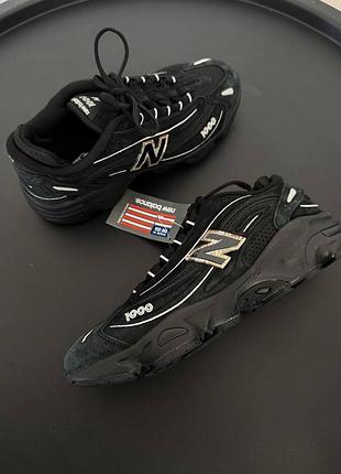 Кроссовки new balance 1000 black suede