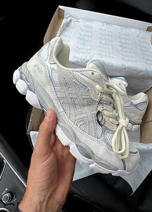Кроссовки asics gel nyc light beige / cream