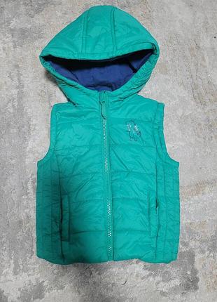Продам зеленую жилетку на мальчика размер 86-92, 18-24мис lc waikiki