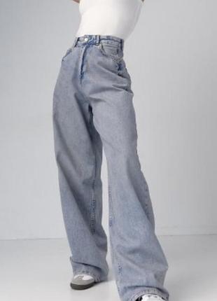 Молодёжные широкие джинсы🌸🌸🌸 р. xs
