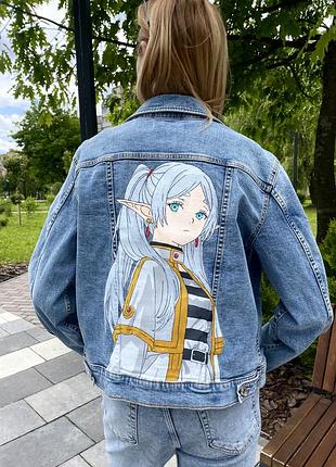 Джинсовка кастомна аніме фрірен