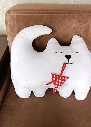 Дитяча декоративна подушка "кішечка".