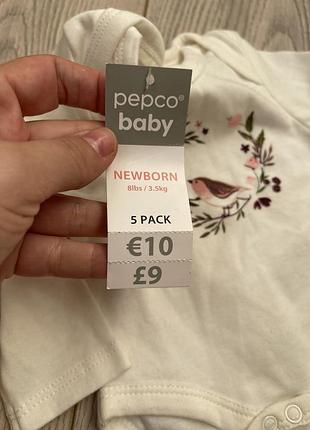 Новий бодік 0-1 міс 2