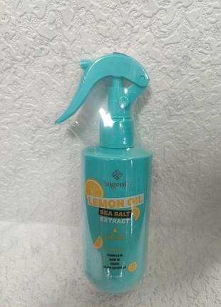 Спрей для волосся bogenia lemon oil &amp; sea salt extract. 220мл