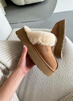 Жіночі угги ugg disquette slipper chestnut