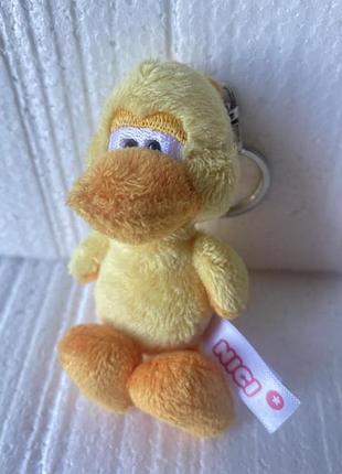 Мягкая игрушка брелок утка уточка nici мʼяка іграшка брелок качка каченя