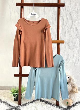 💫базові реглани в рубчик від george на 4-5 роки, 104-110 см.