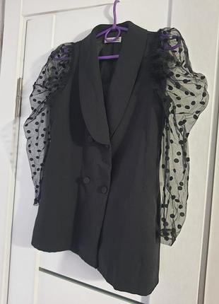 Пиджак женский народный рукава кружево