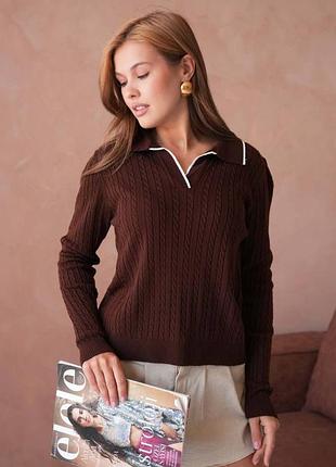 Светр-поло з коміром 8