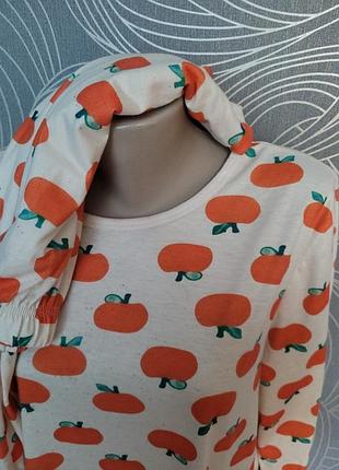 🍊 гарна модна піжама мандаринка — кофта та штани