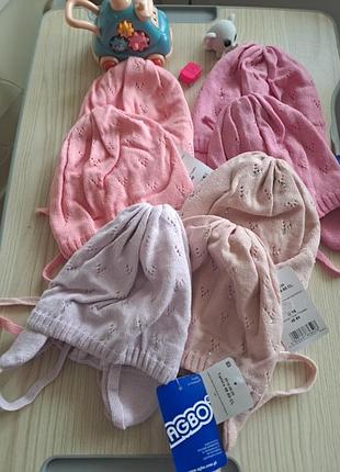 Шапочки на связках 48-50 см ♥️