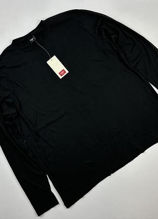 Чоловічий  бавовняний лонгслів великого розміру cotton traders