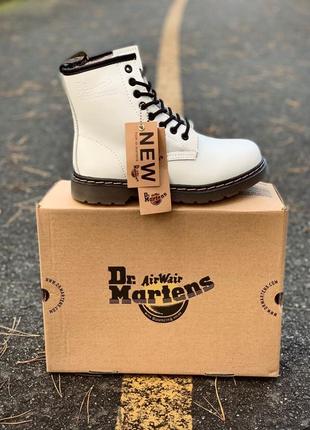 Dr. martens 1460 white fur lasd черевики мартинсы післяплата купити8 фото