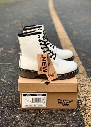 Dr. martens 1460 white fur lasd черевики мартинсы післяплата купити9 фото