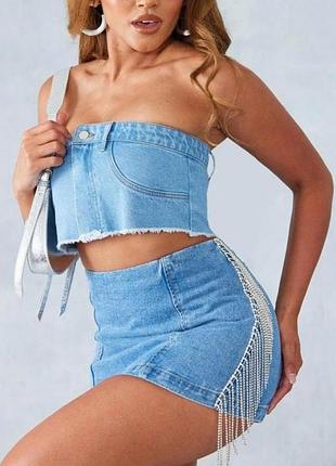 Джинсова спідничка від plt