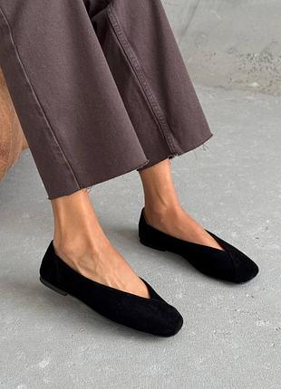 Балетки замша