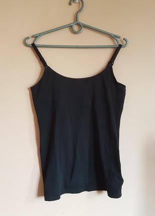 Черная майка для кормления