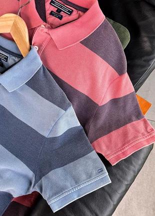 Чоловіча футболка поло в смужку tommy