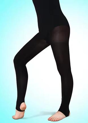 Колготы детские спортивные для танцев и гимнастики черные