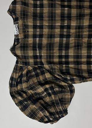 Плаття ganni в клітинку