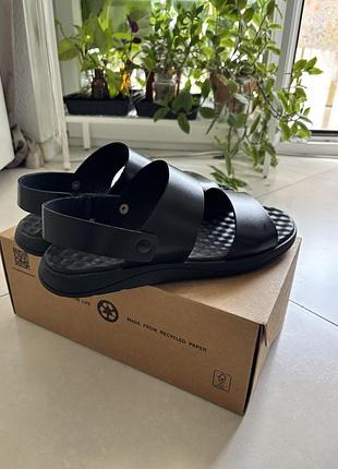 Шкіряні чоловічі сандалі 45 розміру (ручна робота, український виробник)