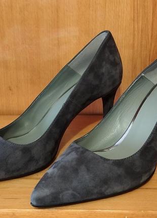 Туфли женские серые замшевые ctwlk 41 размер